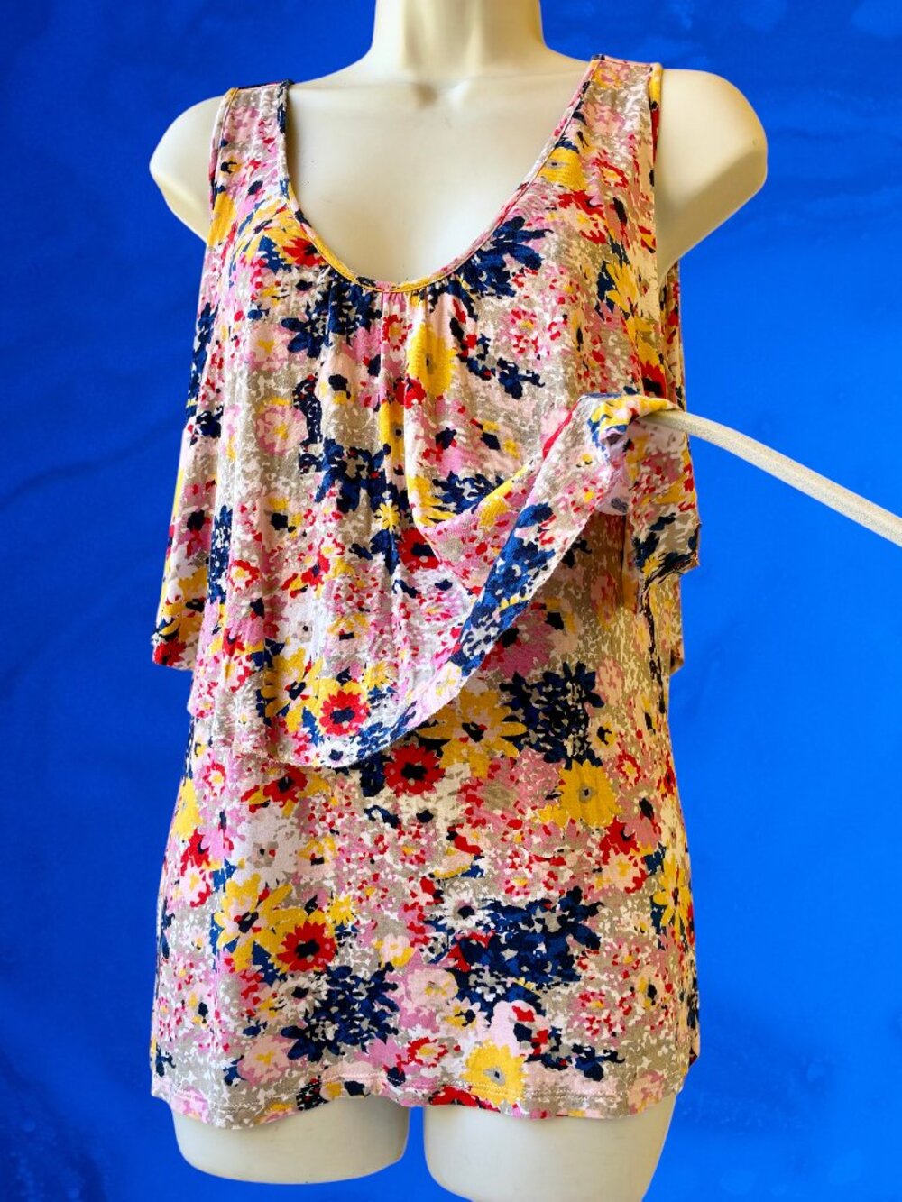 Old Navy Sleeveless Top Floral Layered Fairy Boho Womens Large